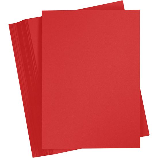 Set 6 coli A4 carton 180 g/m2 - Red Jule