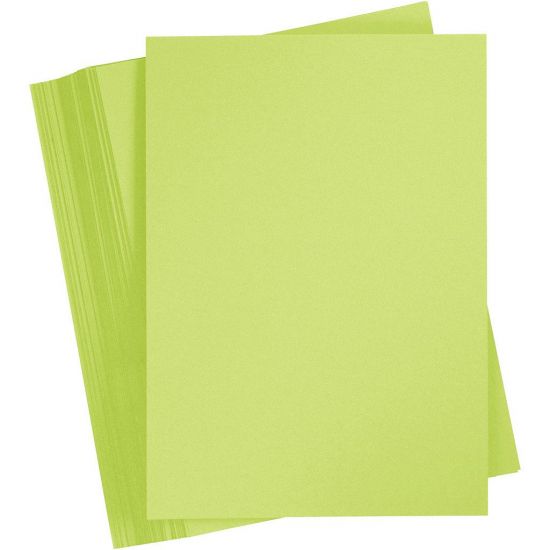 Set 6 coli A5 carton 180 g/m2 - Lime Green