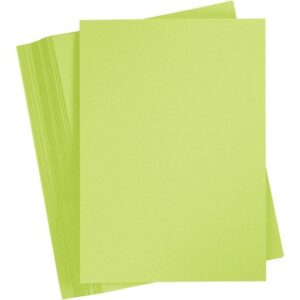 Set 6 coli A4 carton 180 g/m2 - Lime Green