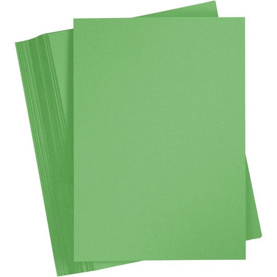 Set 6 coli A5 carton 180 g/m2 - Grass Green