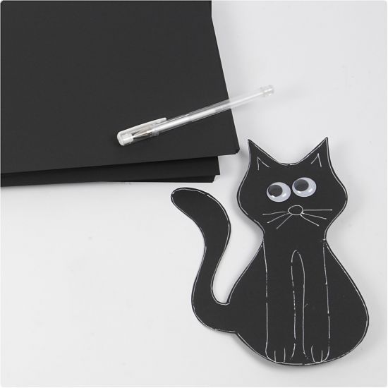 Set 6 coli A4 carton 180 g/m2 - Black