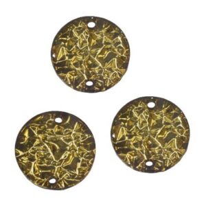 Set 5 accesorii rotunde cu gauri din acril - Round Acryl Ice Crystal Olive