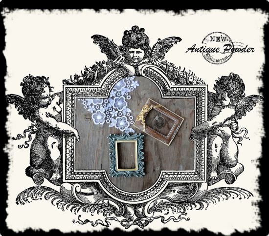 Mediu pentru aspect vintage, Antique powder - Blue