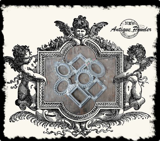 Mediu pentru aspect vintage, Antique powder - Blue