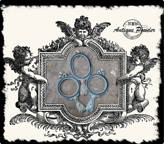 Mediu pentru aspect vintage, Antique powder - Blue