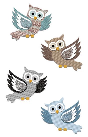 Set Paper 3D - Owls 2