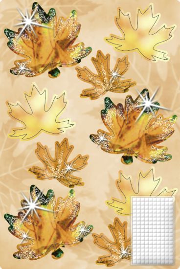 Set Paper 3D - Autumn Leaves