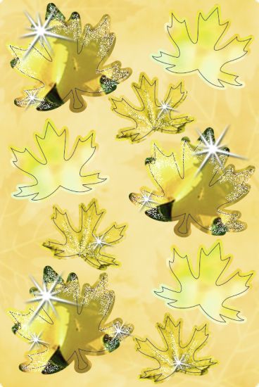 Set Paper 3D - Autumn Leaves