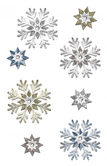 Set Paper 3D - Snowflakes