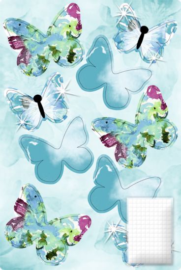 Set Paper 3D - Deco Butterflies - Spring