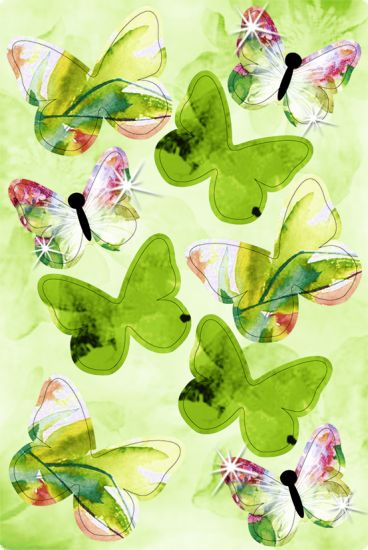 Set Paper 3D - Deco Butterflies - Spring