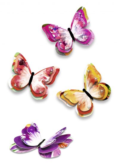 Set Paper 3D - Deco Butterflies - Summer