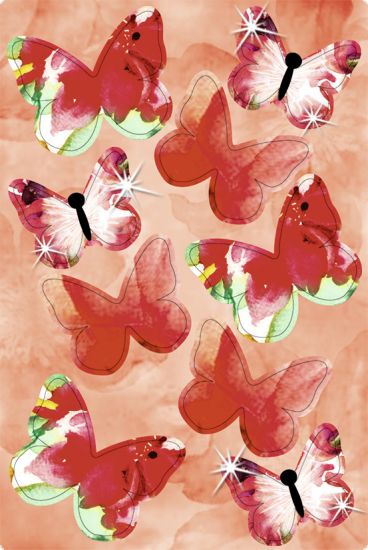 Set Paper 3D - Deco Butterflies - Summer
