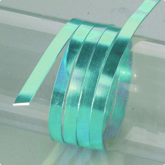 Sarma plata din aluminiu eloxat - turcoaz
