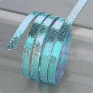 Sarma plata structurata din aluminiu eloxat - albastra