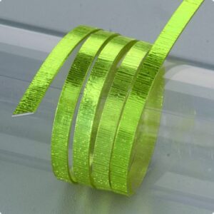 Sarma plata structurata din aluminiu eloxat - verde citron