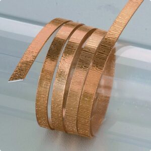 Sarma plata structurata din aluminiu eloxat - maro