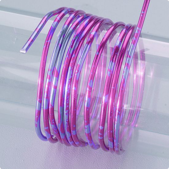 Sarma din aluminiu eloxat Duocolor - violet / fuchsia
