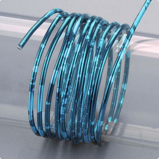 Sarma din aluminiu eloxat Duocolor - albastru / albastru glaciar