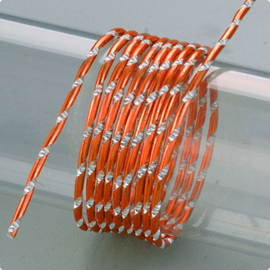 Sarma din aluminiu eloxat Diamant - portocalie