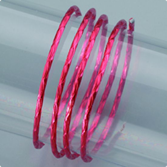 Sarma fin structurata din aluminiu eloxat - roze