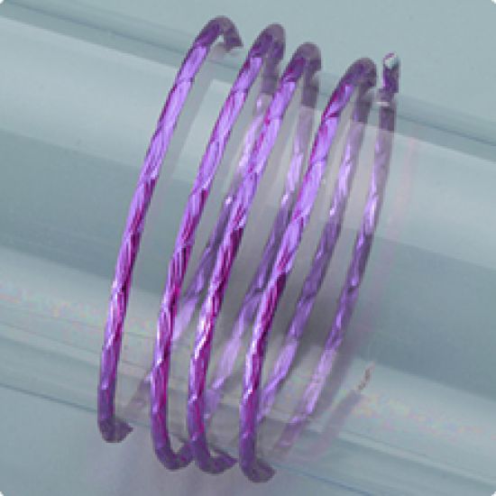 Sarma fin structurata din aluminiu eloxat - lila