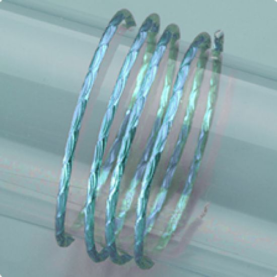 Sarma fin structurata din aluminiu eloxat - albastra