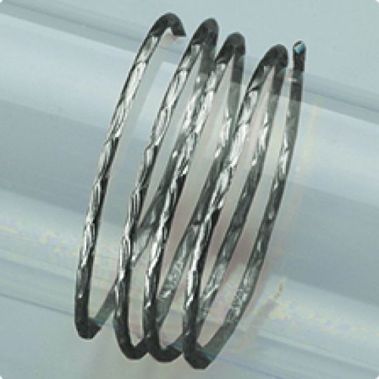 Sarma fin structurata din aluminiu eloxat - gri inchis