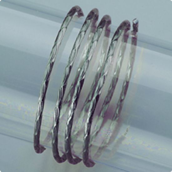Sarma fin structurata din aluminiu eloxat - neagra
