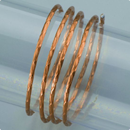 Sarma fin structurata din aluminiu eloxat - aurie