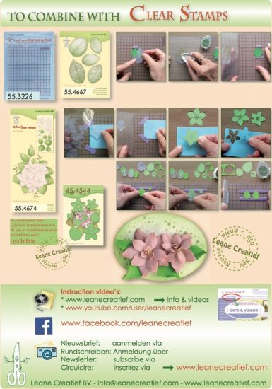 Set 5 stampile LeCrea Design - Leaves