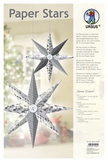 Set Paper Stars - Silver Charm