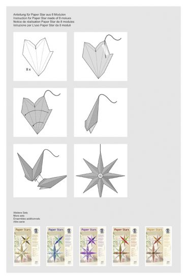 Set Paper Stars - Silver Charm
