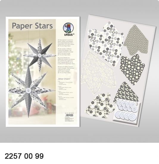 Set Paper Stars - Silver Charm