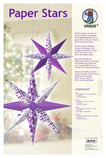 Set Paper Stars - Impression