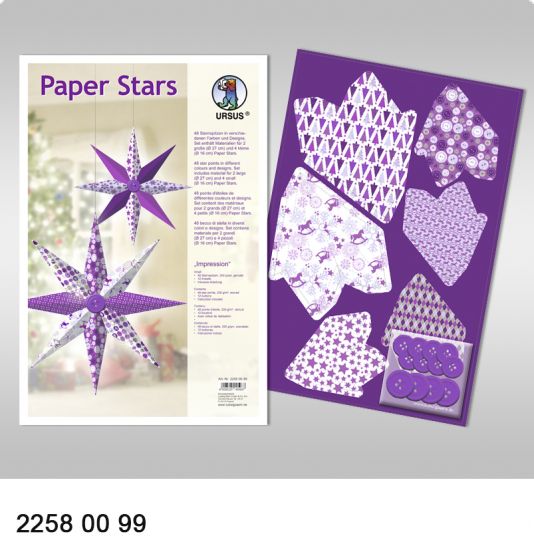 Set Paper Stars - Impression