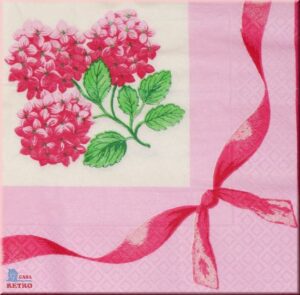 Servetel decorativ - Hortensia Pink