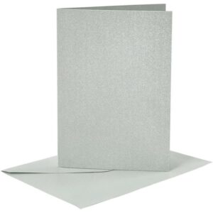Set perlat 4 coli A6 si 4 plicuri C6 - Grey