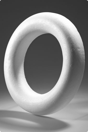 Inel din polistiren 24,5 cm, sectiune semicerc