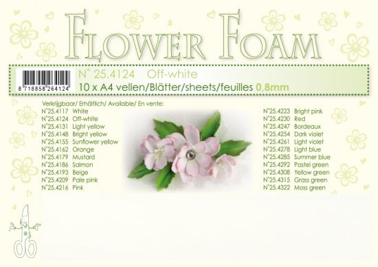 Coala A4 Flower Foam 0,8 mm - Off White