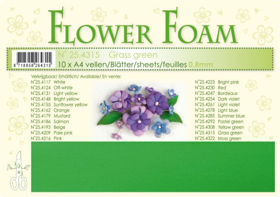 Coala A4 Flower Foam 0,8 mm - Grass Green