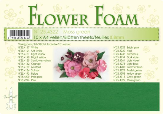 Coala A4 Flower Foam 0,8 mm - Moss Green