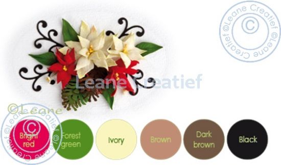 Set 6 coli Flower Foam 0,8 mm - Brown/Red/Green Colours Set 9