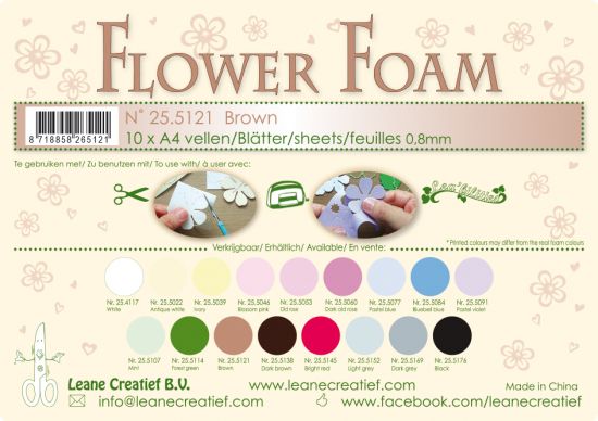 Coala A4 Flower Foam 0,8 mm - Brown