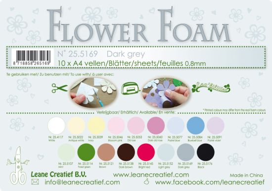 Coala A4 Flower Foam 0,8 mm - Dark Grey