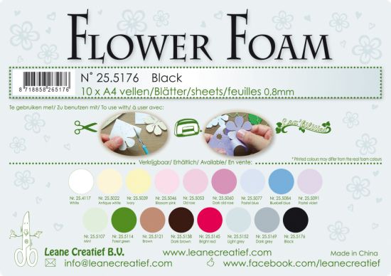 Coala A4 Flower Foam 0,8 mm - Black