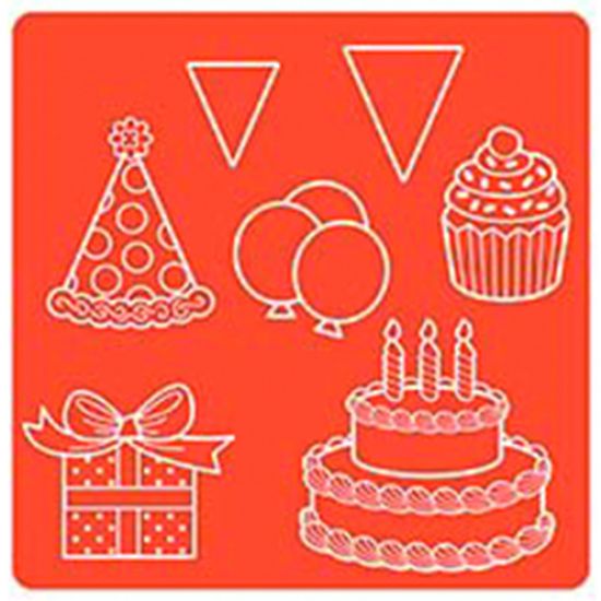 Matrita din silicon, Mod Podge Mold - Celebration