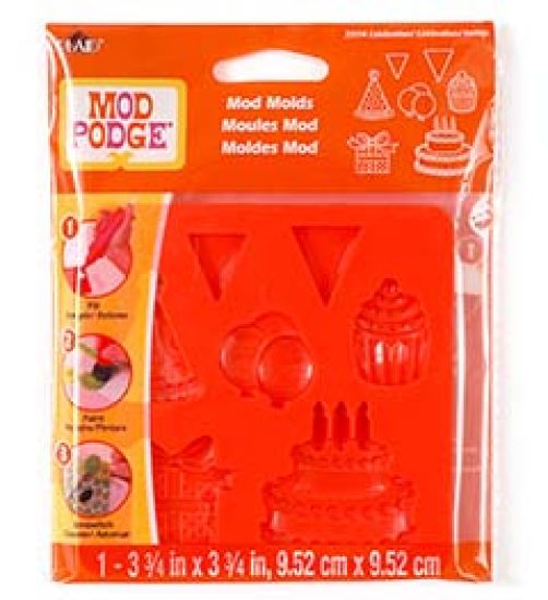 Matrita din silicon, Mod Podge Mold - Celebration