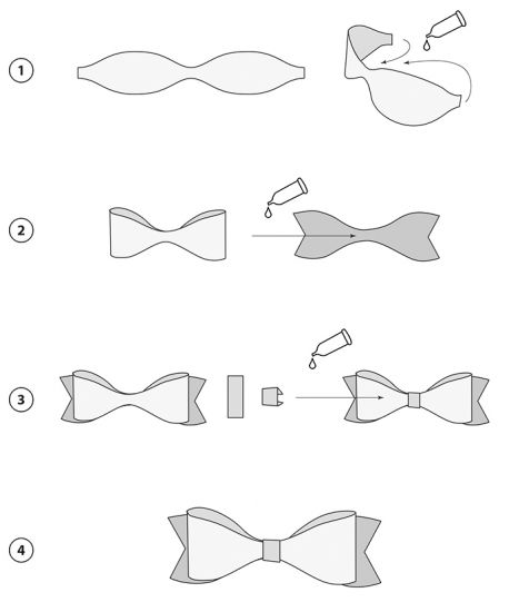 Set 15 funde - Paper Bows - Pale Green