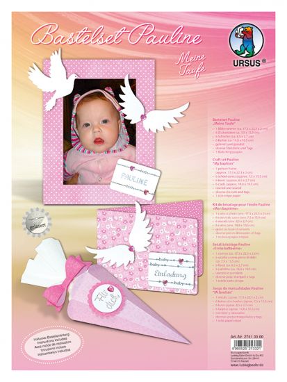 Set rama foto, cutii con si felicitari - My Christening - Pauline